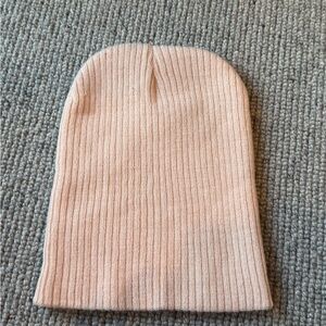 BP. Slouchy Ribbed Beanie Hat Ballet Light Pink